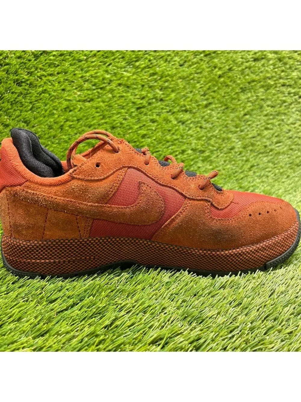 Nike Air Force 1 Wild Low Womens Size 8.5 Rugged Orange Athletic Shoes Sneakers